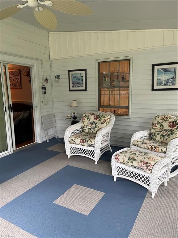 Sunroom right off the family room.