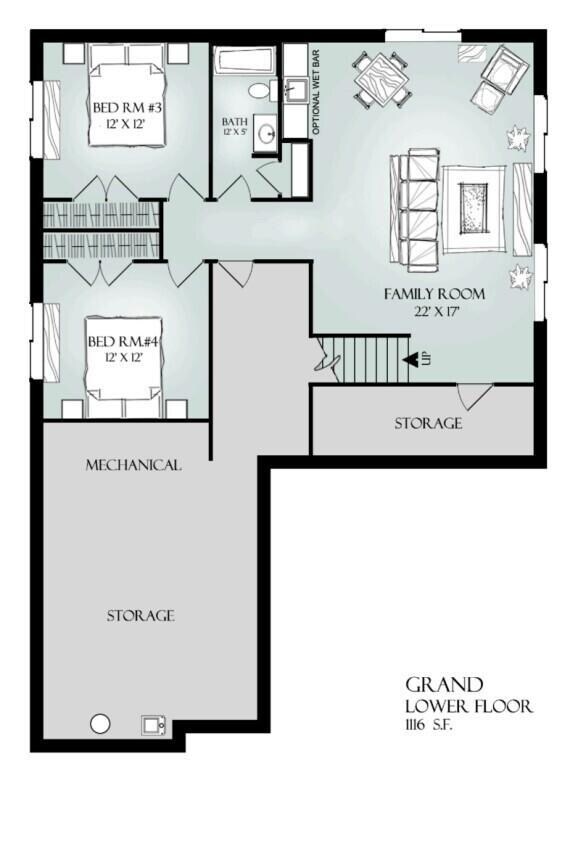 The Grand - Lower Level Floor Plan