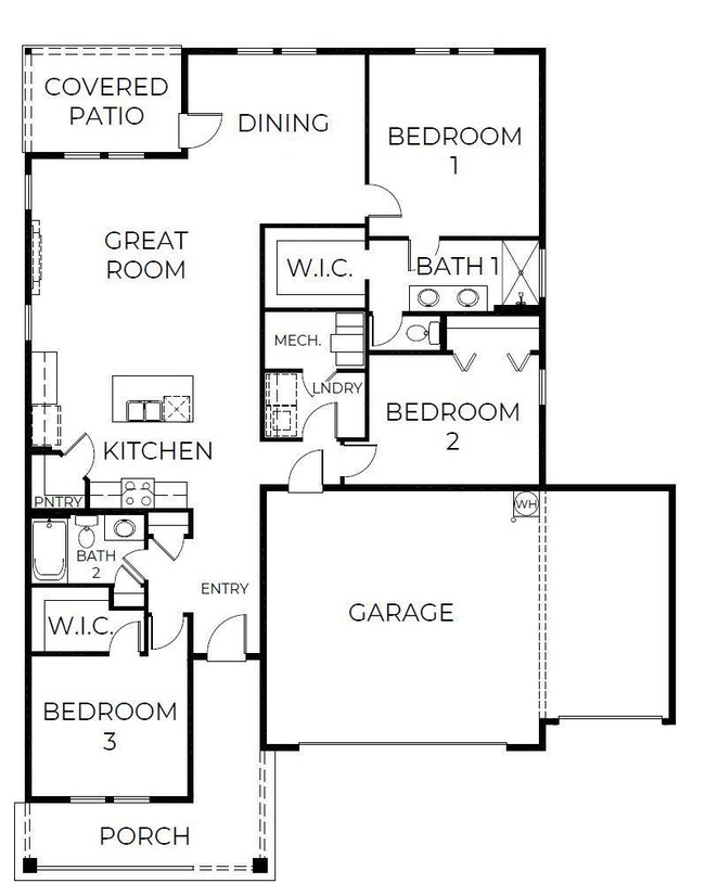 Neuville WR30 3 car floorplan