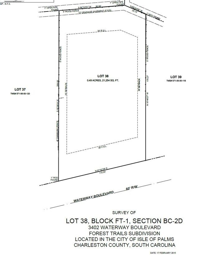 3402 Waterway Boulevard 29451 - Survey P