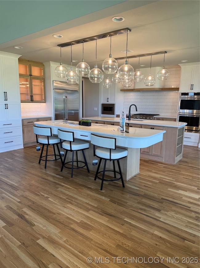 Kitchen with double islands