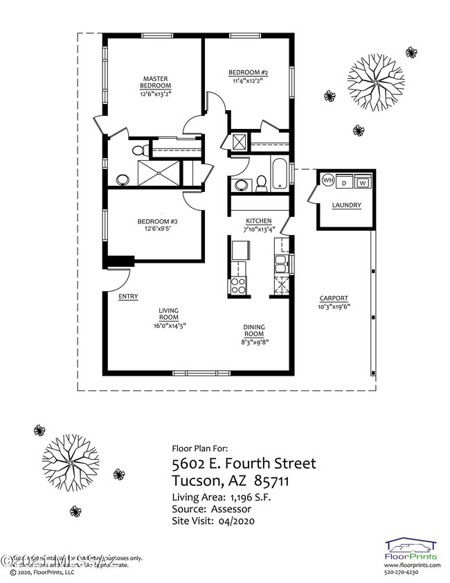 Floorplan 5602 E 4th St 85711