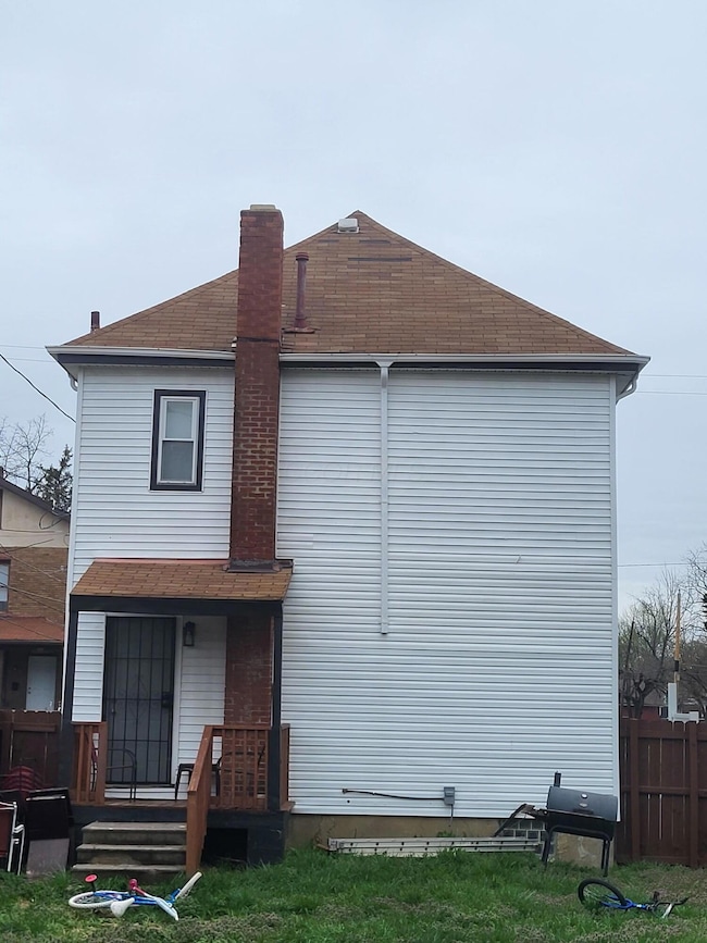 rear of home