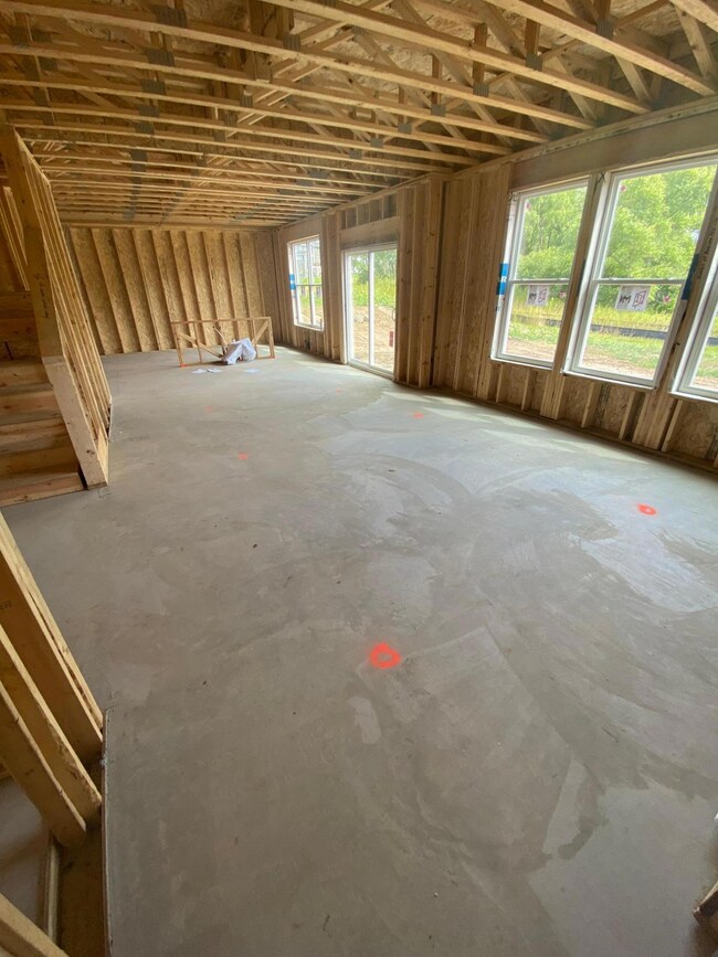 HUGE open concept main level with stunning views of your private backyard.