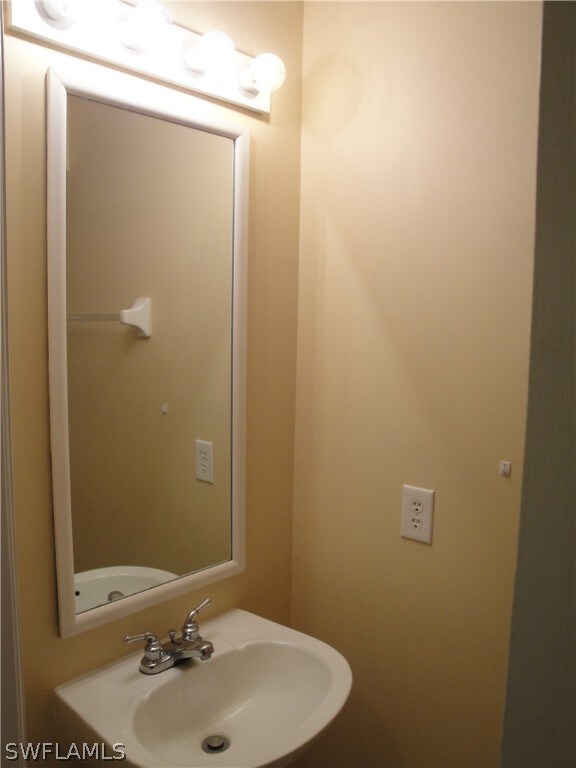 First floor guest half bath for convenience.