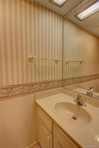 Half bath on lower level for guests