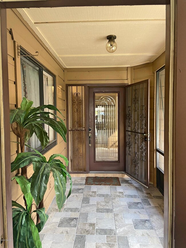 spacious private enclosed vestibule