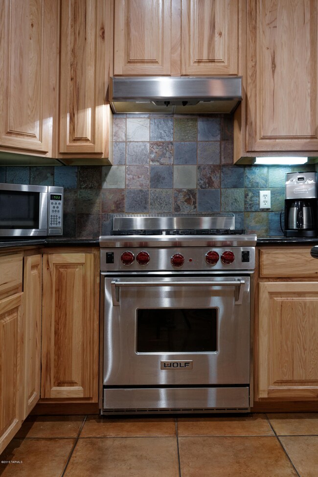 Slate backsplash