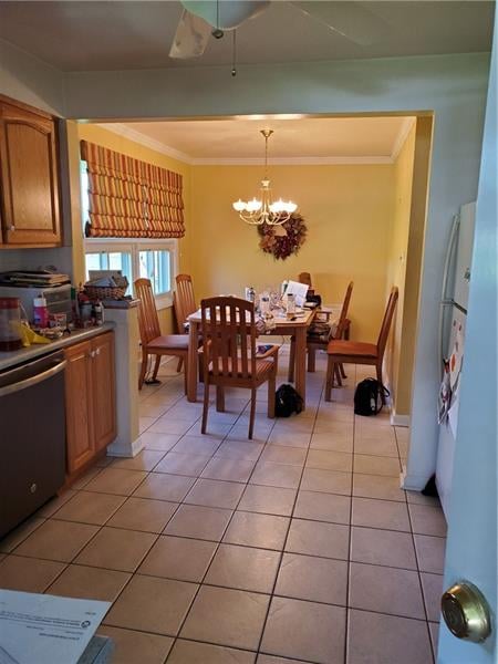 Dining Room with a view of the back yard.
