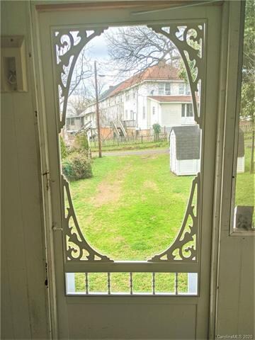 View from enclosed back porch.