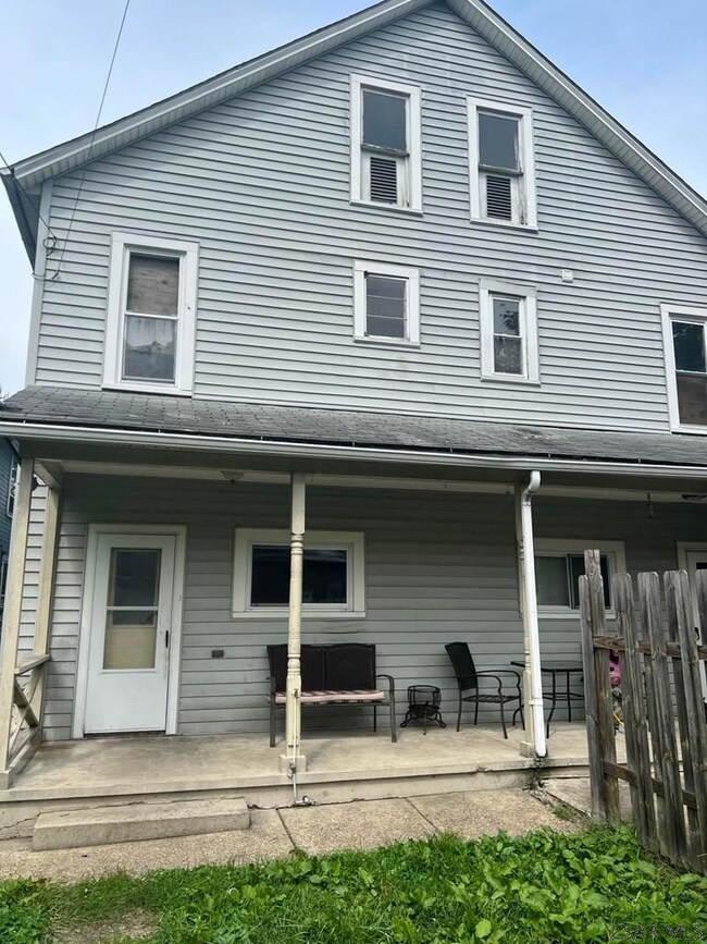 Rear of building