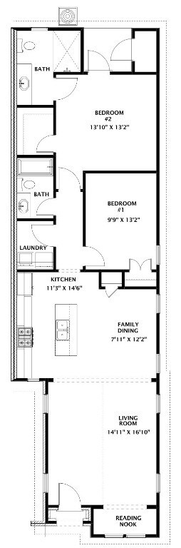 Lot 106 Duette 3C floorplan. All plans, pricing and specifications are subject to change without notice.