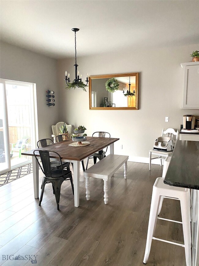 Spacious dining area