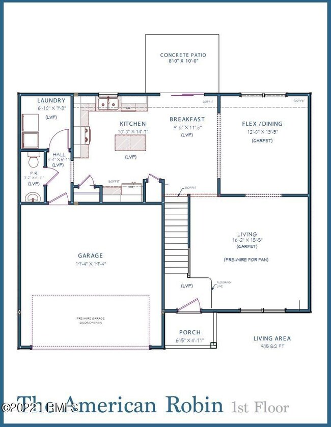 MLS American Robin first floorplan