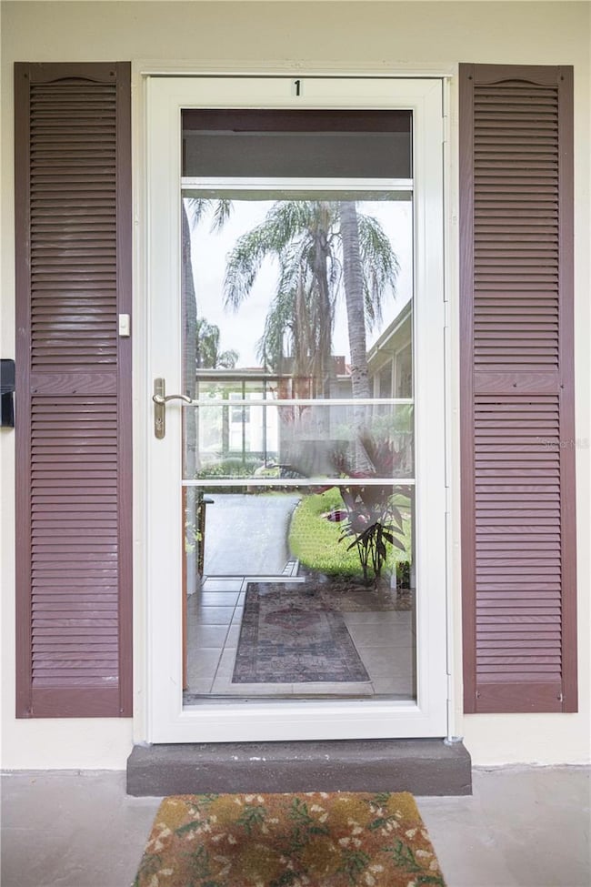 Front door with storm door
