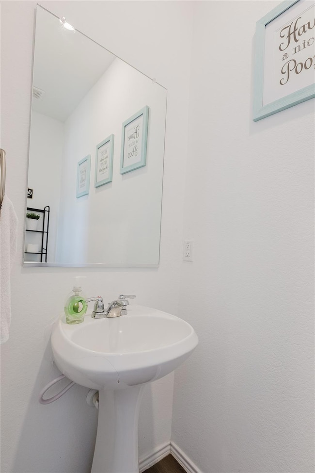 Bathroom featuring a sink
