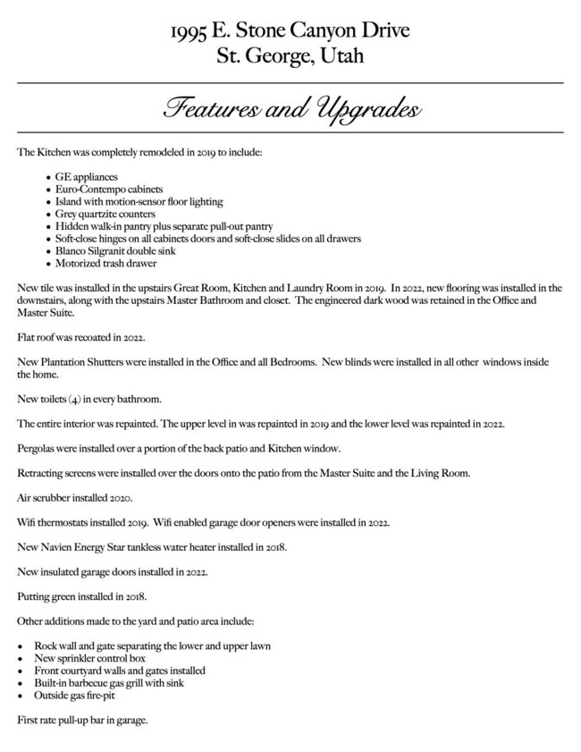 THOMAS FEATURES AND UPGRADES.1