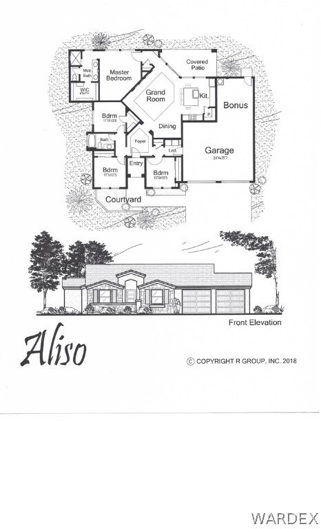 Architect Floor Plan and Exterior Elevation