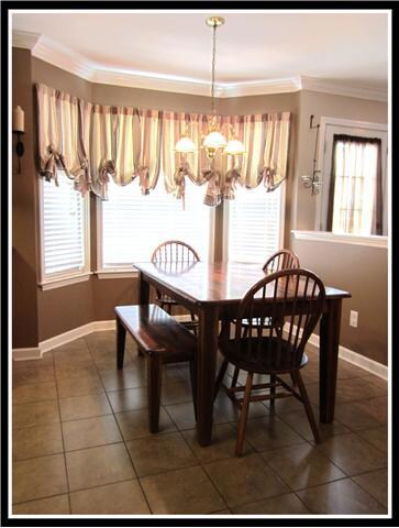 Wonderful Breakfast Nook with Bay Window.