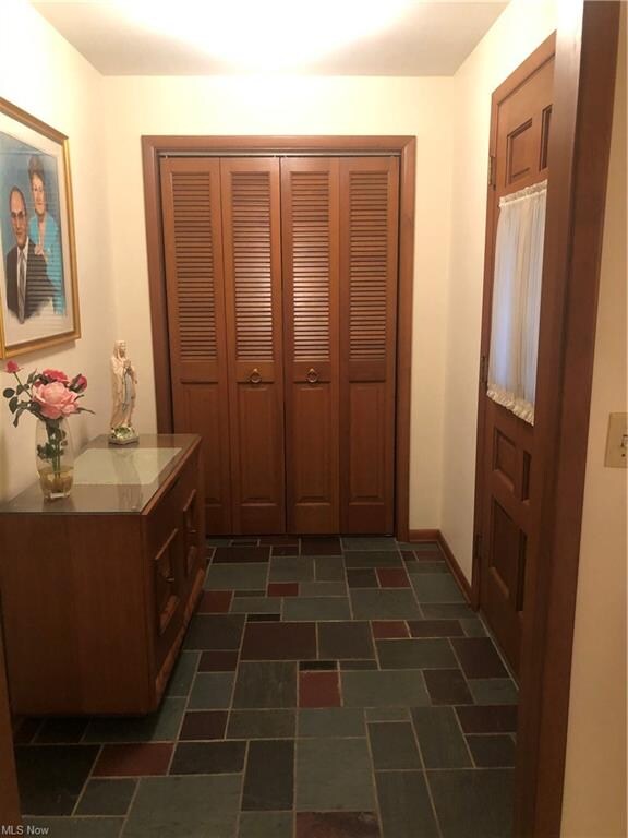 Foyer with Large Coat Closet.