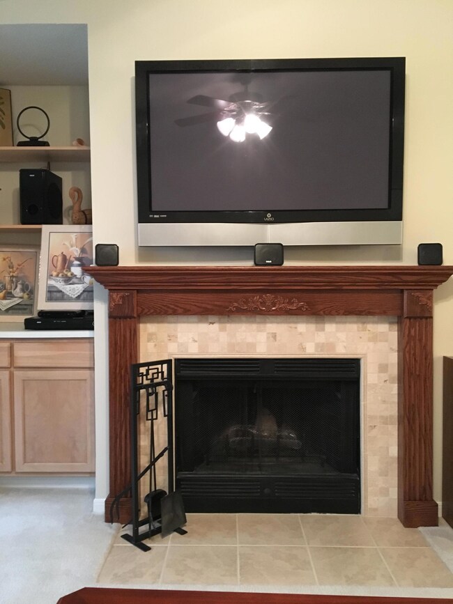 TV and Mantel