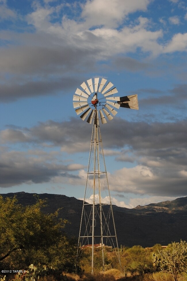 clouds and windmill