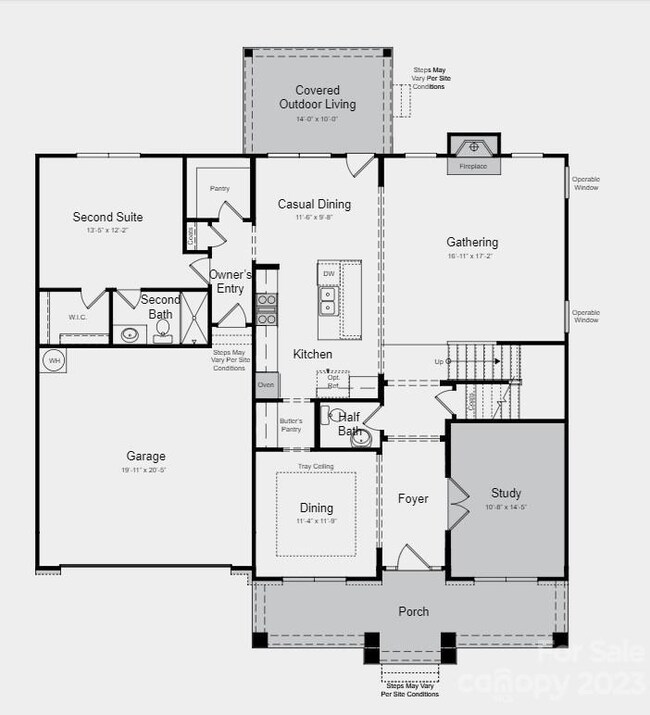 Structural options include: tray ceilings, gourmet kitchen, shower ledge at owner's bath, study, covered outdoor living, door from owner's closet to laundry room, additional windows, fireplace, and laundry sink.