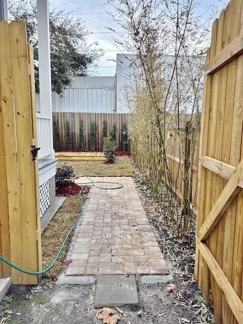 Entrance To Rear Yard
