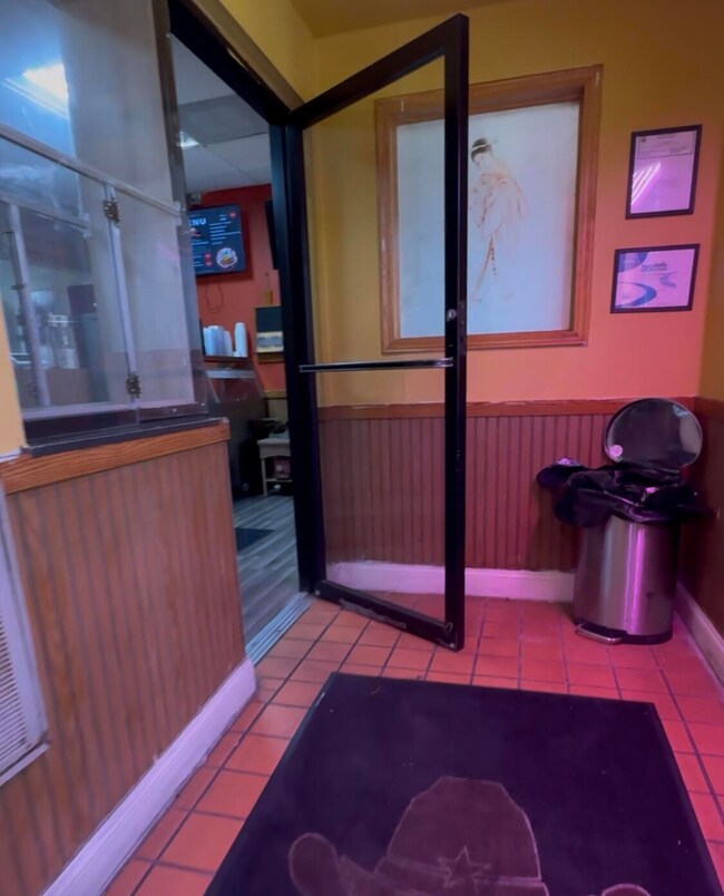 Entrance to the restaurant
