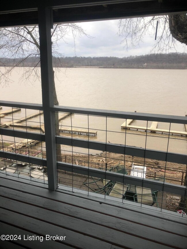 view from upstairs balcony