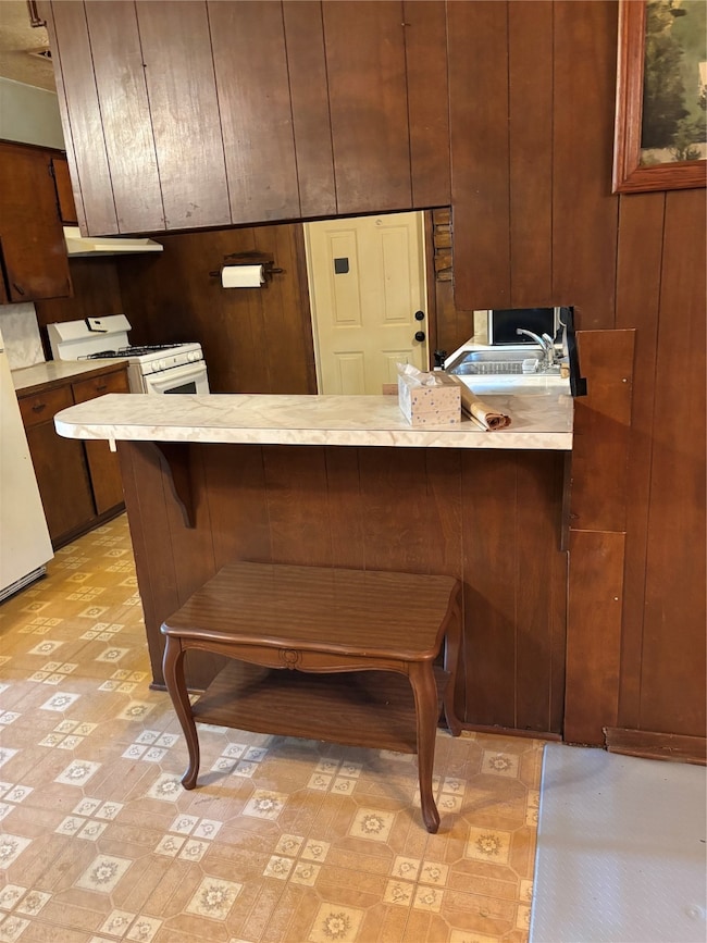View into the kitchen from the living room