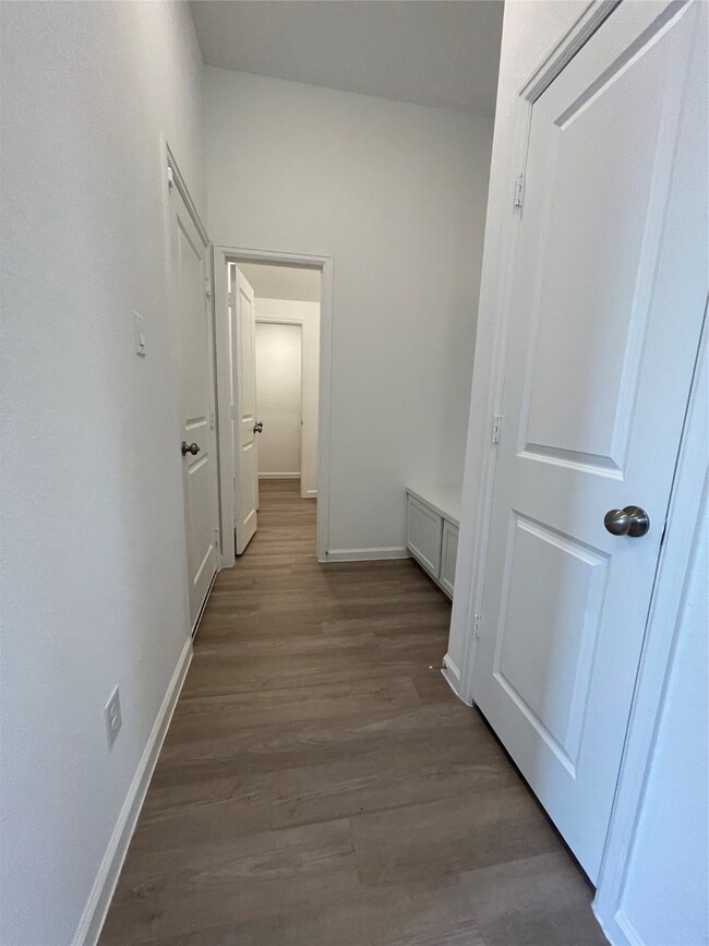 Hallway to bathroom