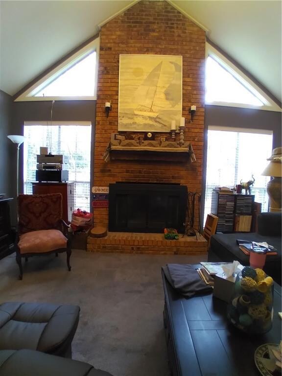 Wood Burning fireplace for those cold nights!
