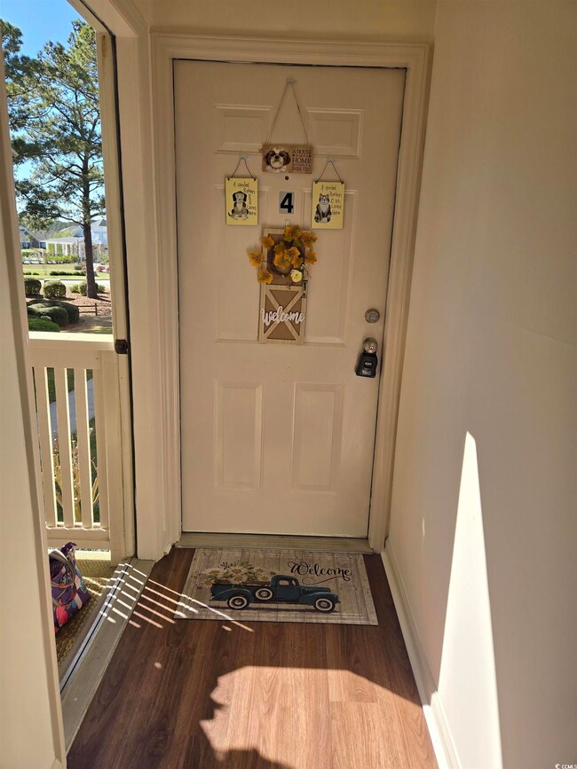 View of exterior entry