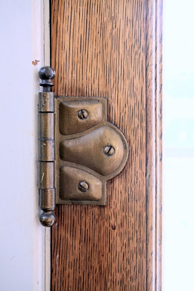 Original hinges and hardware throughout this vinta