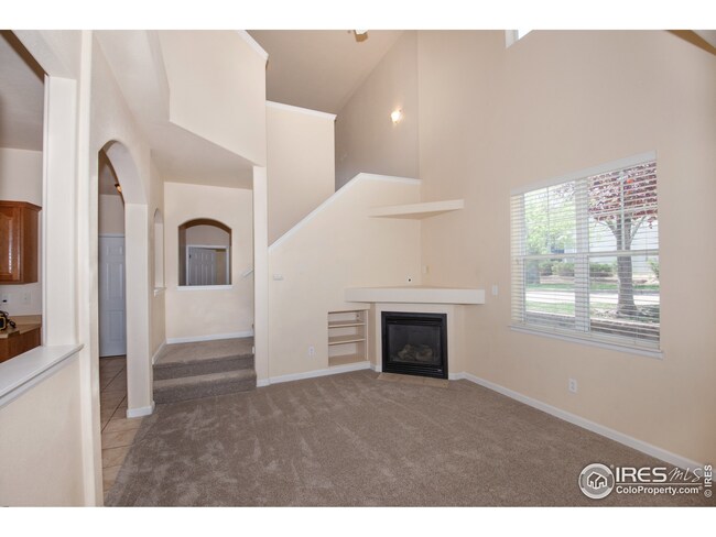 Living Room with Gas Fireplace.