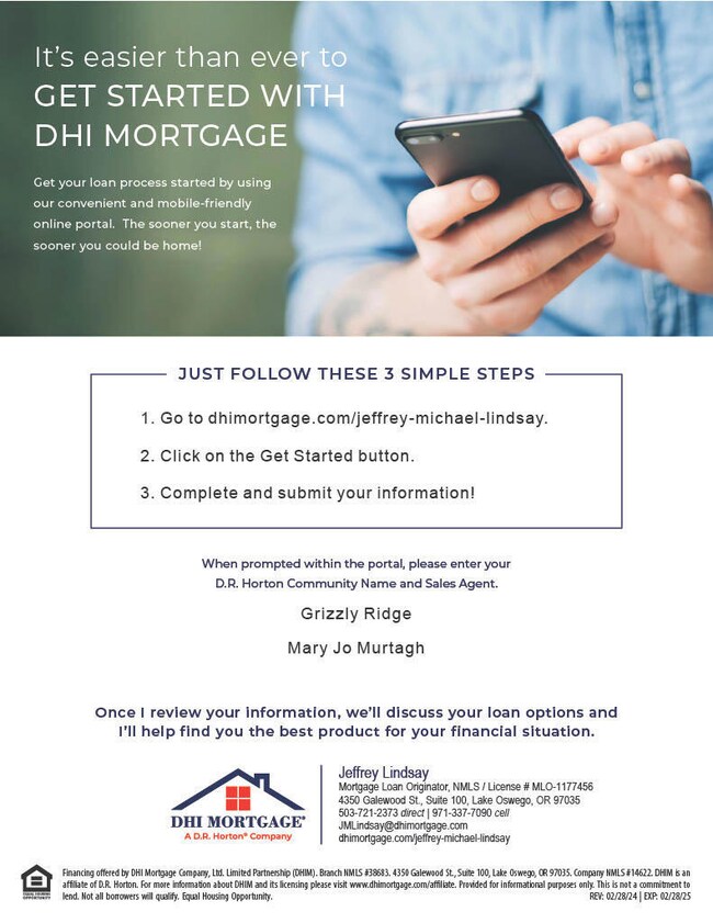 Pre-qualify with DHI Mortgage