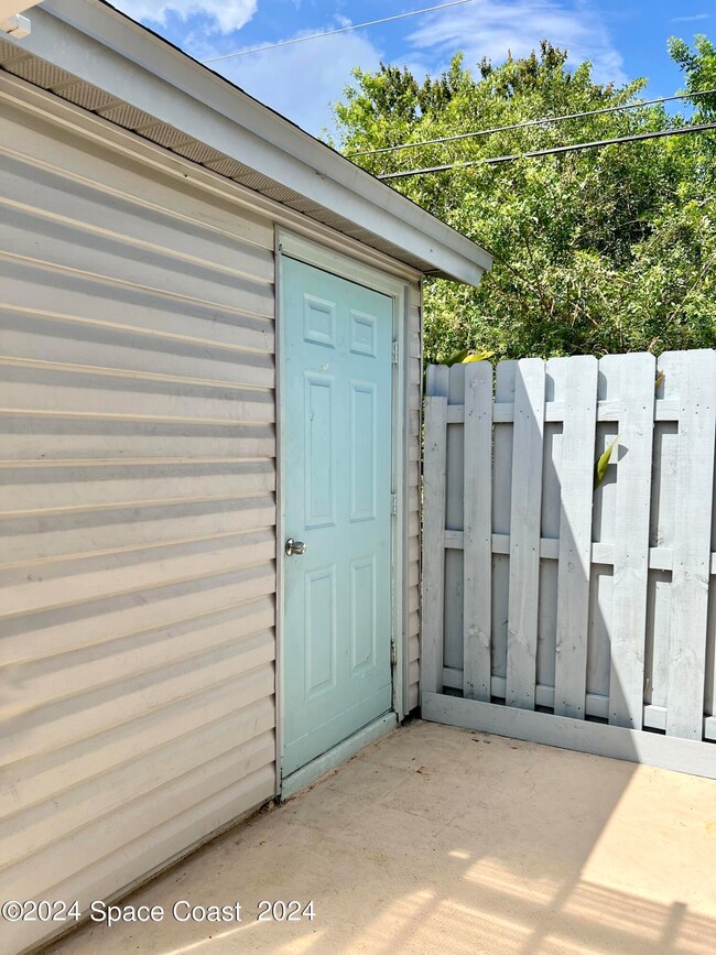 Storage Closet in Courtyardt