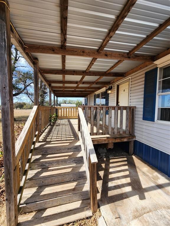 View of wooden terrace