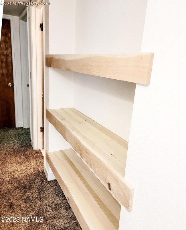 Hallway shelves
