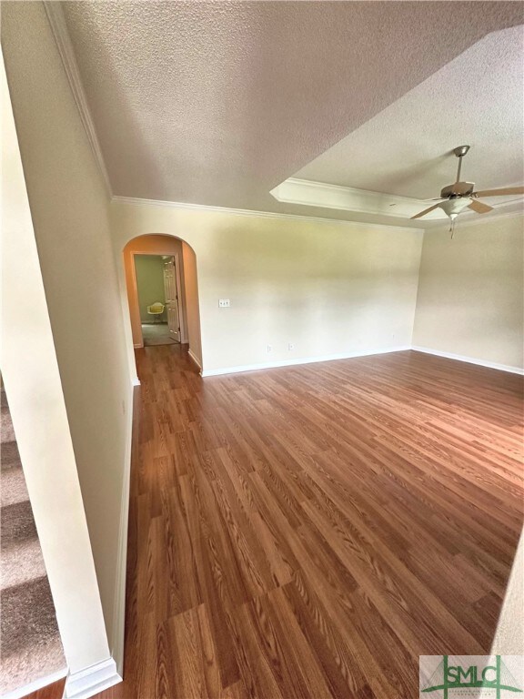 Entrance view to Living Room; Steps toe upstairs o
