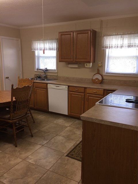 Kitchen with newer counter tops & Cabinets