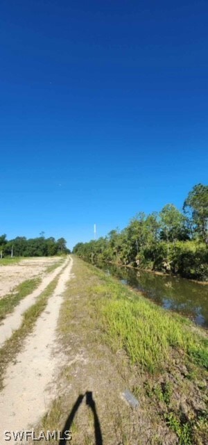 View of road with a water view