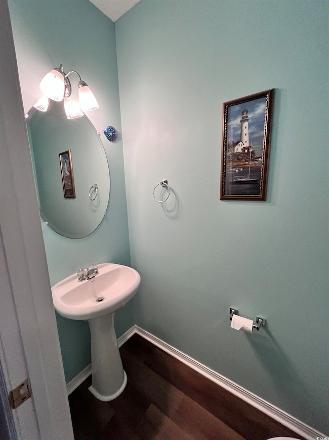 Half bath downstairs.