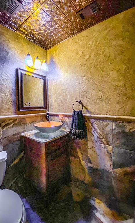 Half bath located downstairs