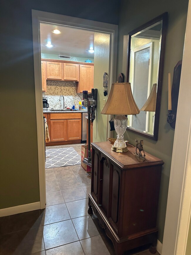 View from foyer to outstanding newer kitchen