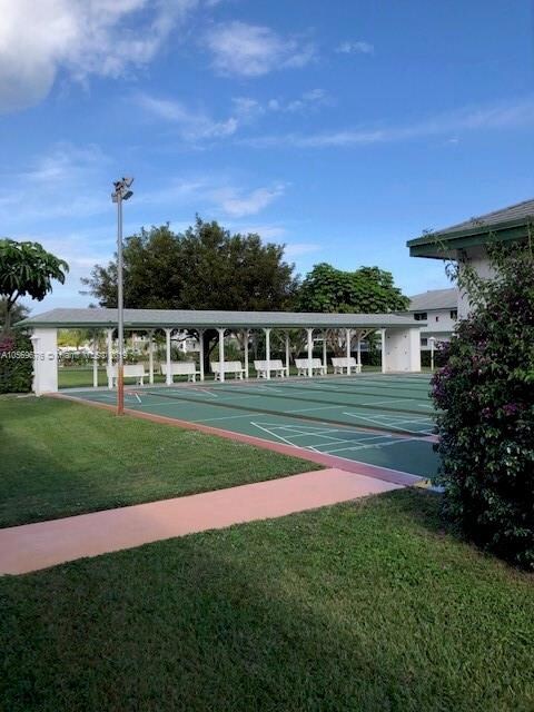 Shuffle board courts