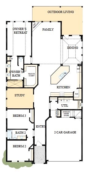 The success of a floor plan is the way you can mov