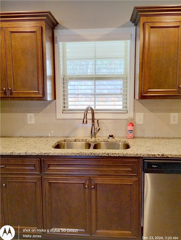 Kitchen view over sink