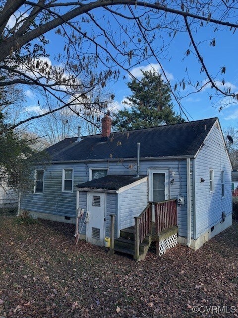 View of rear view of property